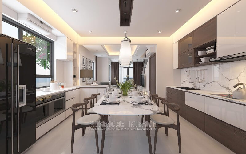 Mẫu tủ bếp biệt thự hiện đại đẹp và đẳng cấp nhất hiện nay Tủ bếp đẹp